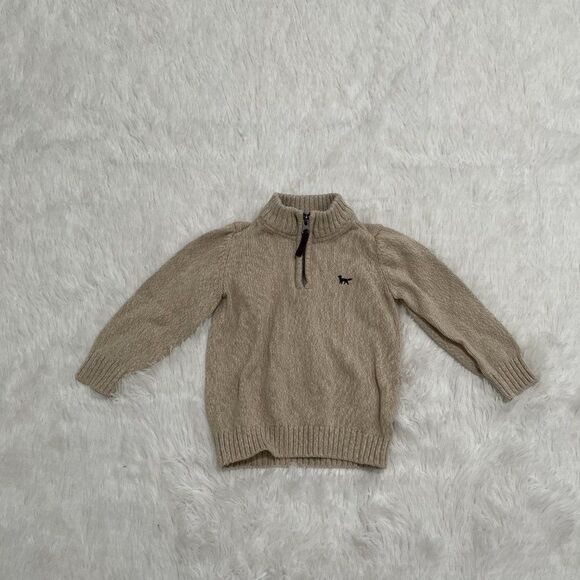 3/$10 Baby Carter's Knit Quarter Zip Pull Over Size 18M - Picture 6 of 7